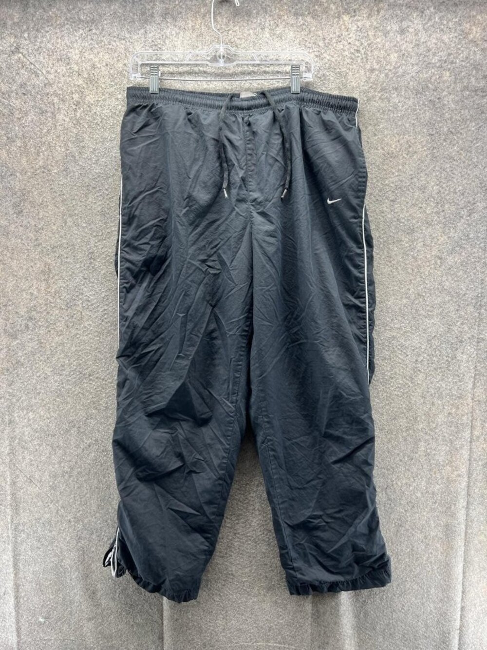 Vintage Nike Sweatpants Mens XL Black Fleece Lined Side Stripe Athletic 90s